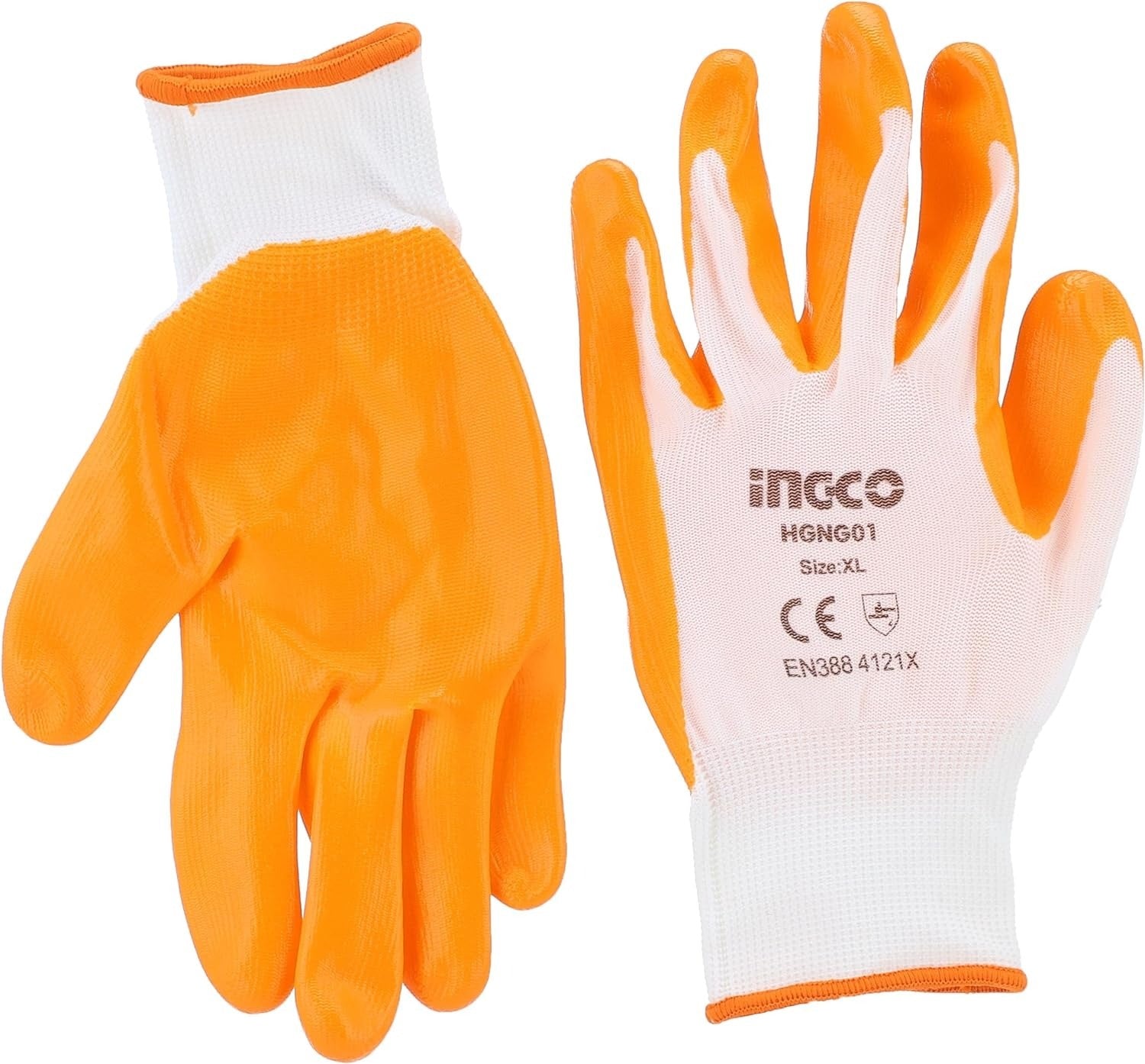 INGCO NITRILE COATED PALM GLOVE HGNG01 [EN388] Secondary image