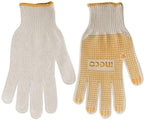INGCO KNITTED COTTON GLOVES WITH PVC DOTS 58GM/PAIR HGVK05
