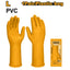 INGCO HIGH QUALITY ORANGE PVC GLOVE SIZE L 320MM HGVP01