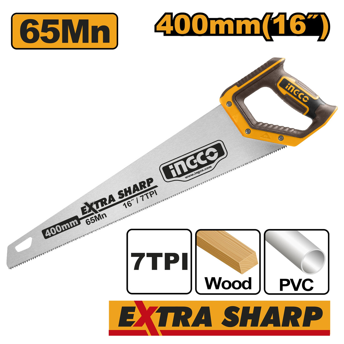 INGCO EXTRA SHARP HAND SAW 7TPI Main image