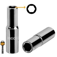 INGCO CR.V 1/2" DR. DEEP 6PT SOCKET Main image