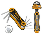 INGCO 8 PCS FOLDING TORX KEY SET T9 -T40 HHK14083
