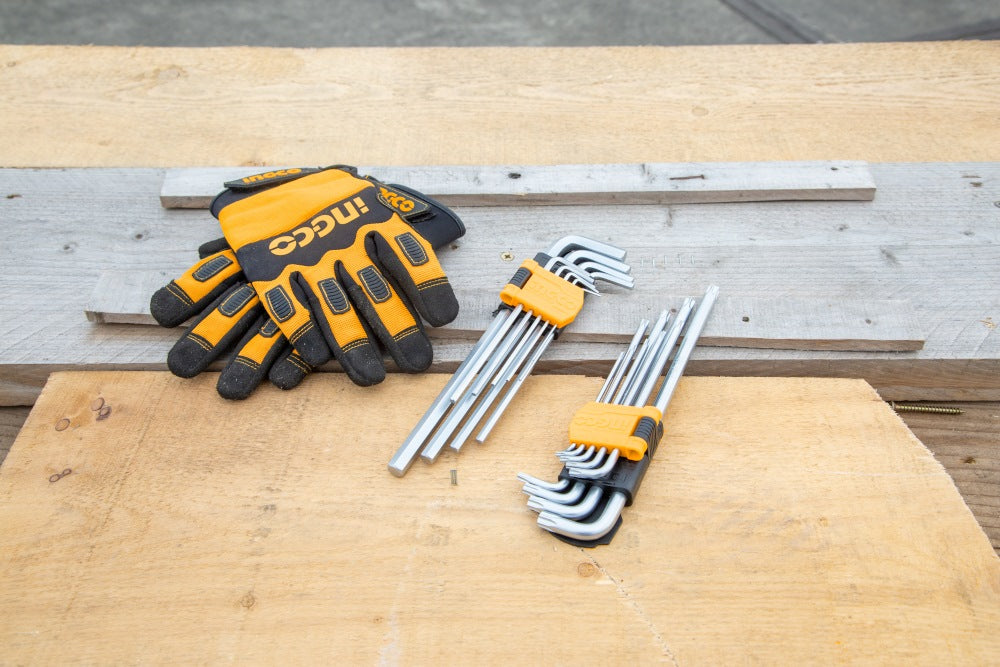 INGCO 18PCS EXTRA LONG HEX KEY(1.5-10MM) & TORX KEY(T10-T50) SET HHKSET0181 Secondary image