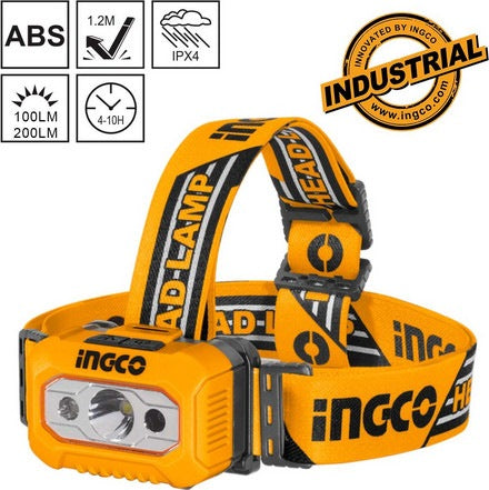 INGCO IPX4 RAIN RESISTANT HEAD LAMP 200 LUMENS MAX. HHL013AAA8 Secondary image
