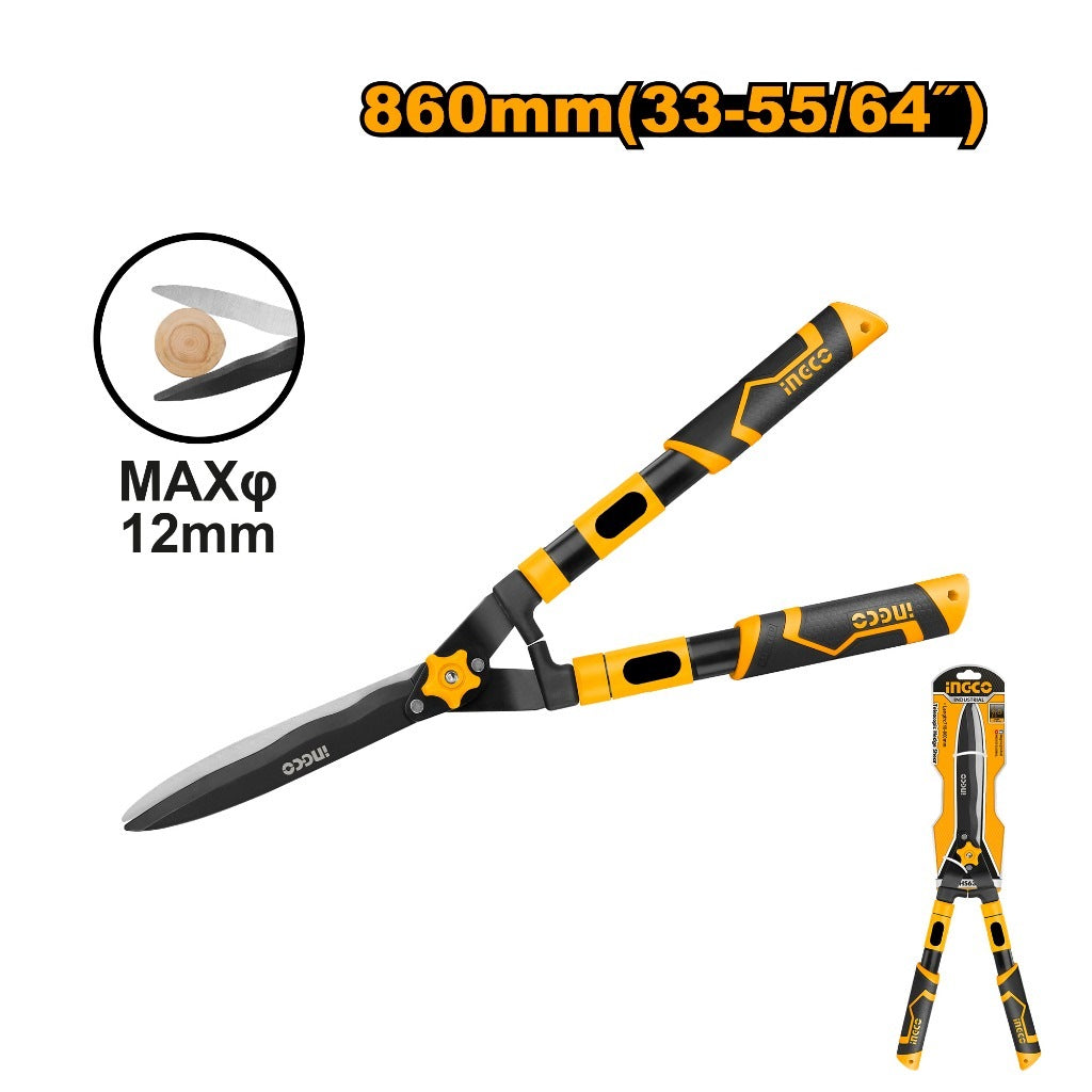 INGCO HEDGE SHEAR TEFLON COATED BLADE TELESCOPIC HANDLE 710-860MM HHS6306 Secondary image