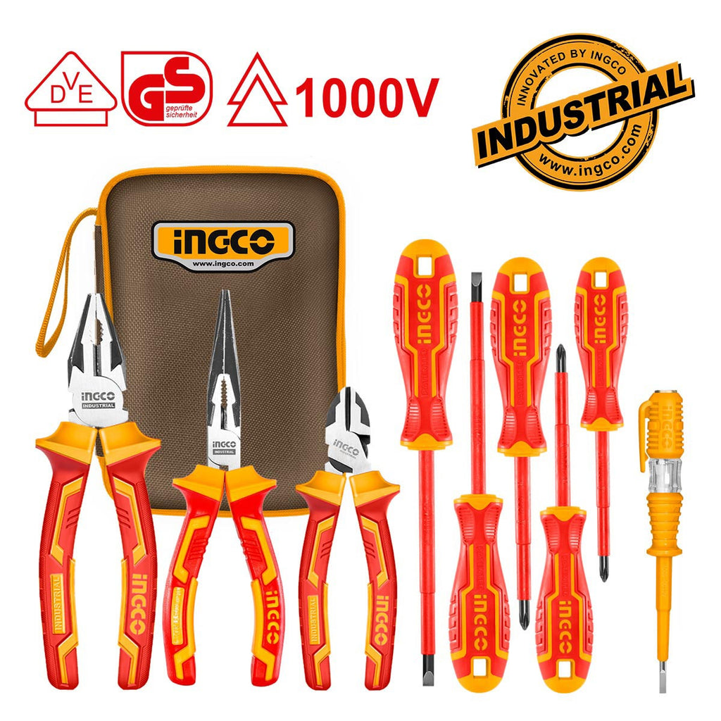 INGCO VDE 9PCS INSULATED HAND TOOL SET HKIST3091