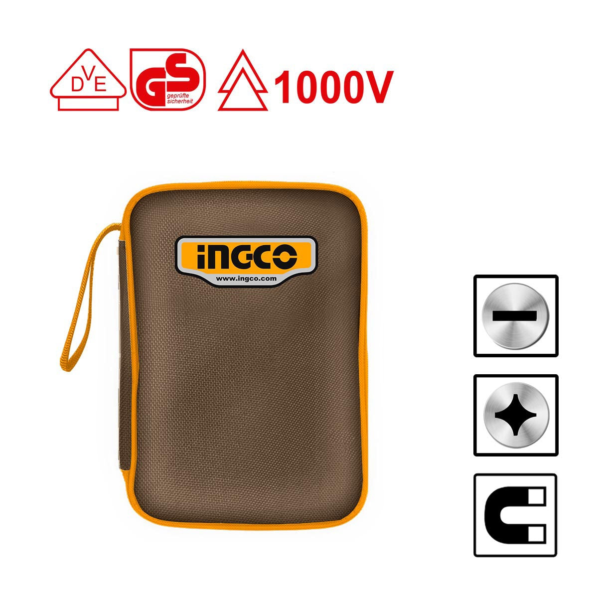 INGCO VDE 9PCS INSULATED HAND TOOL SET HKIST3091