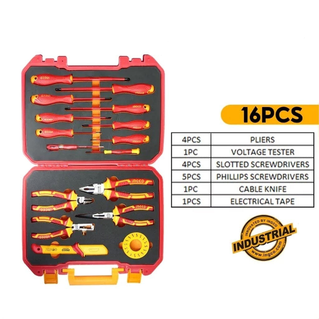 INGCO VDE 16PCS INSULATED HAND TOOL SET HKITH1601 Secondary image