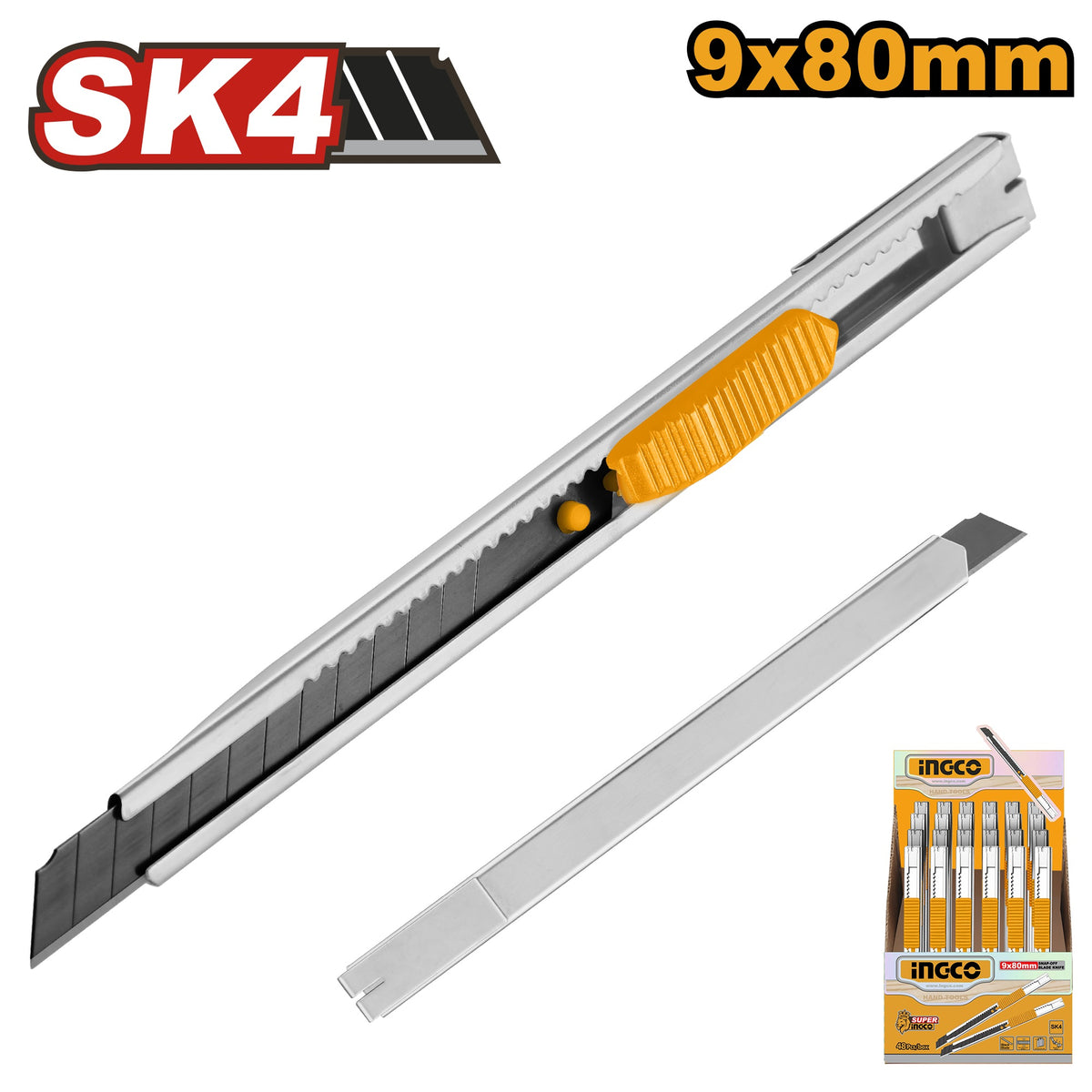 INGCO SNAP OFF BLADE KNIFE 9MM HKNS1806 Main image