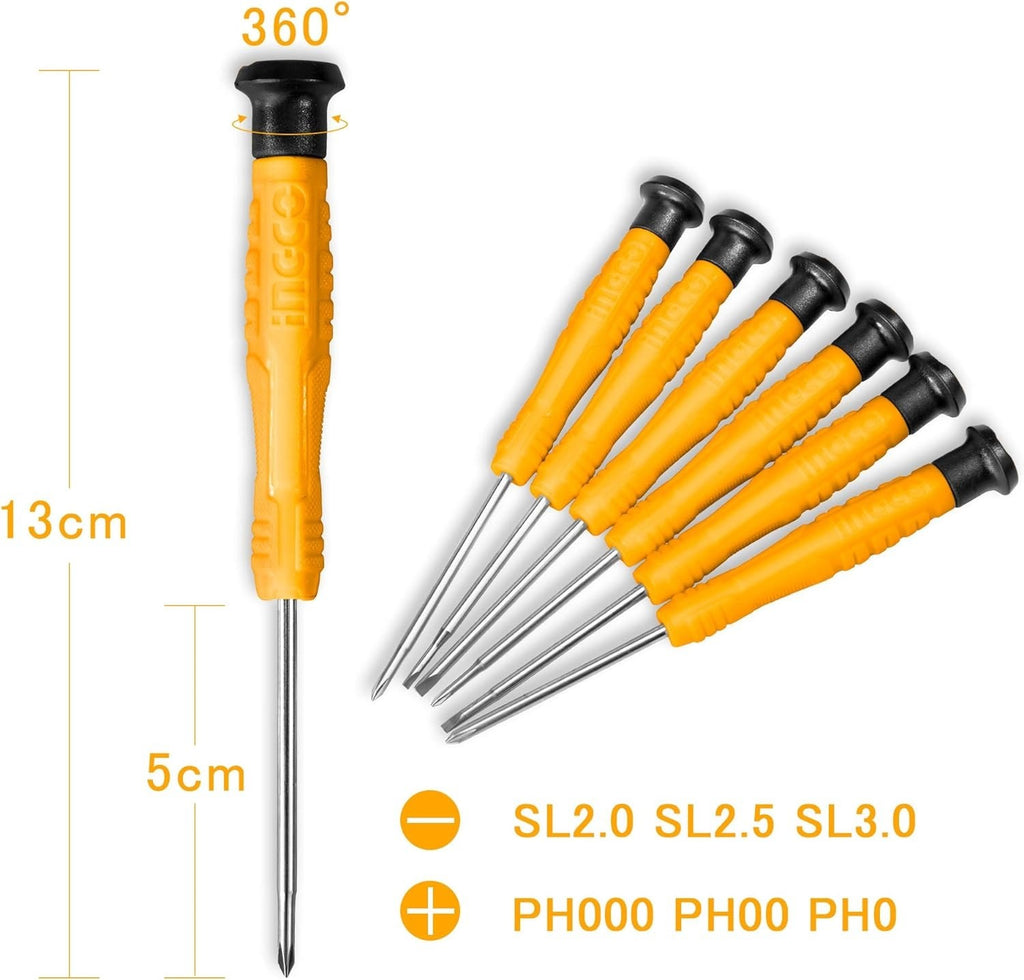 INGCO 6PCS PRECISION SCREWDRIVER SET HKSD0618