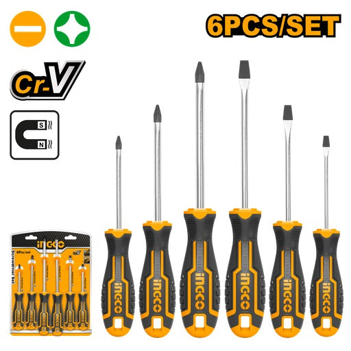 INGCO 6PCS SCREWDRIVER SET HKSD0628
