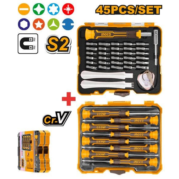 INGCO 45PCS PRECISION SCREWDRIVER SET HKSDB0458 Main image