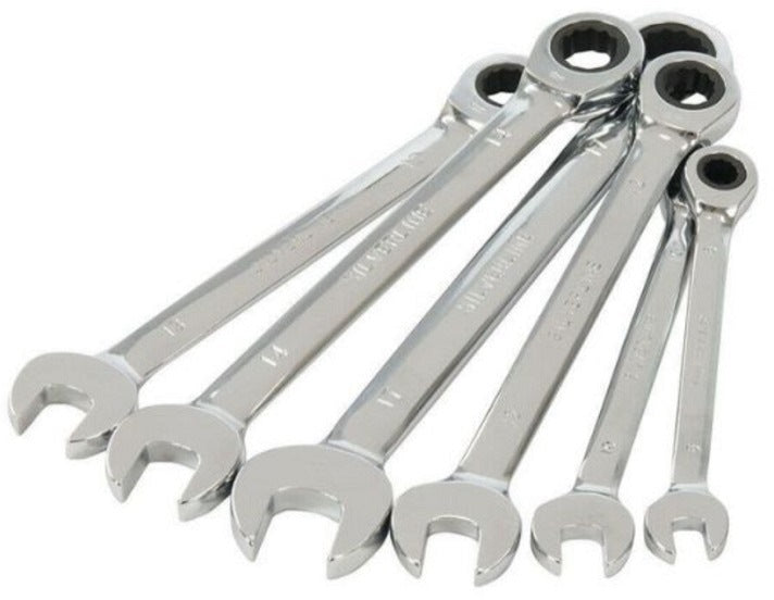 INGCO 6PCS RATCHET SPANNER SET [8,10,12,13,14,17] HKSPAR1062