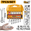 INGCO 7PCS SHORT FLEXI RATCHET SPANNER SET [8,10,11,12,13,14,17] HKSPAR2075