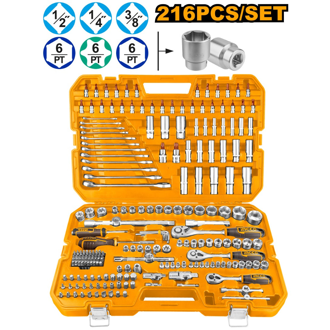 INGCO 216PCS COMBINATION HAND TOOL SET HKTHP22161 Main image
