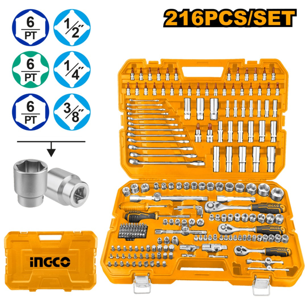 INGCO 216PCS COMBINATION HAND TOOL SET HKTHP22161 Secondary image