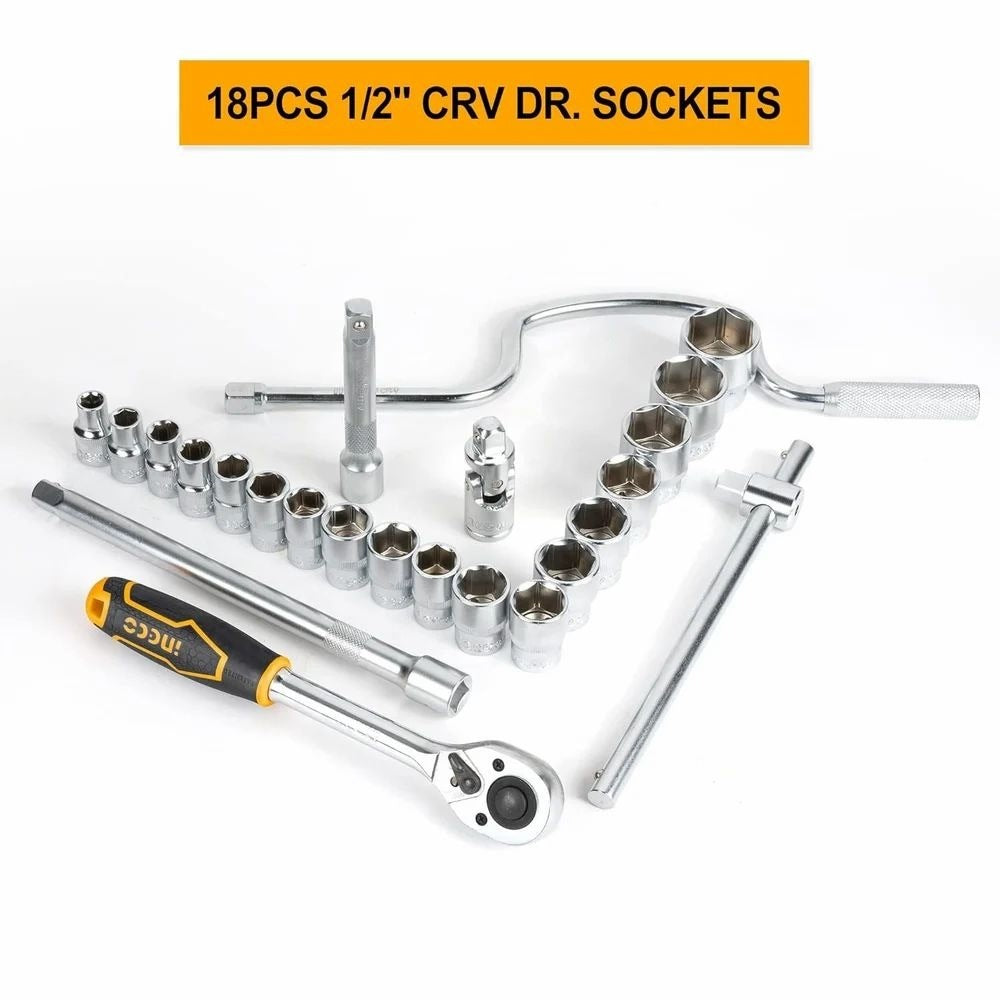 INGCO 24PCS 1/2" DR. SOCKET SET WITH METAL BOX HKTS0243 Secondary image