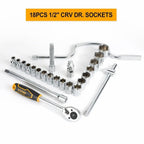 INGCO 24PCS 1/2" DR. SOCKET SET WITH METAL BOX HKTS0243