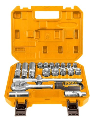 INGCO 20PCS 1/2" DR. SOCKET SET 10-24MM HKTS12201 Secondary image
