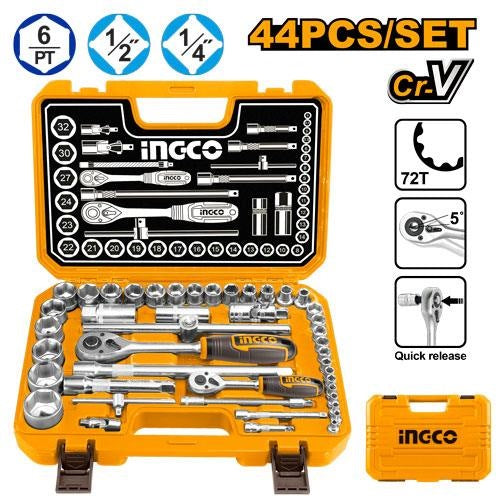 INGCO 44PCS 1/4DR+1/2DR SOCKET SET HKTS42441 Main image
