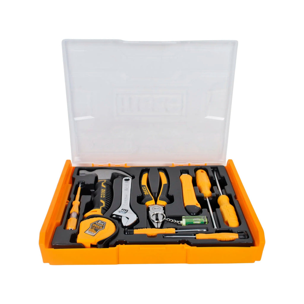 INGCO 11PCS HOUSEHOLD TOOL + PLASTIC BOX HKTV01 SET HKTV01H111
