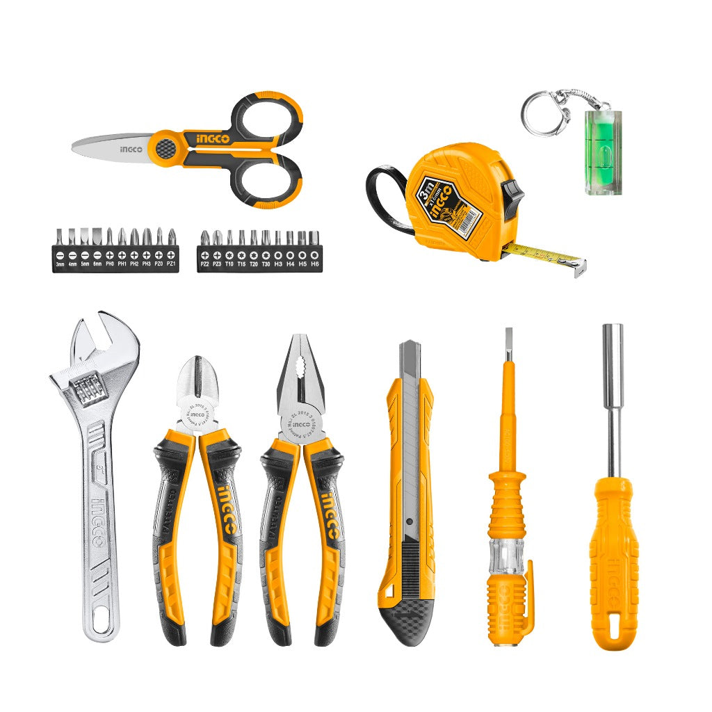 INGCO 29PCS HOUSEHOLD HAND TOOL + PLASTIC BOX HKTV01 SET HKTV01H291** Secondary image