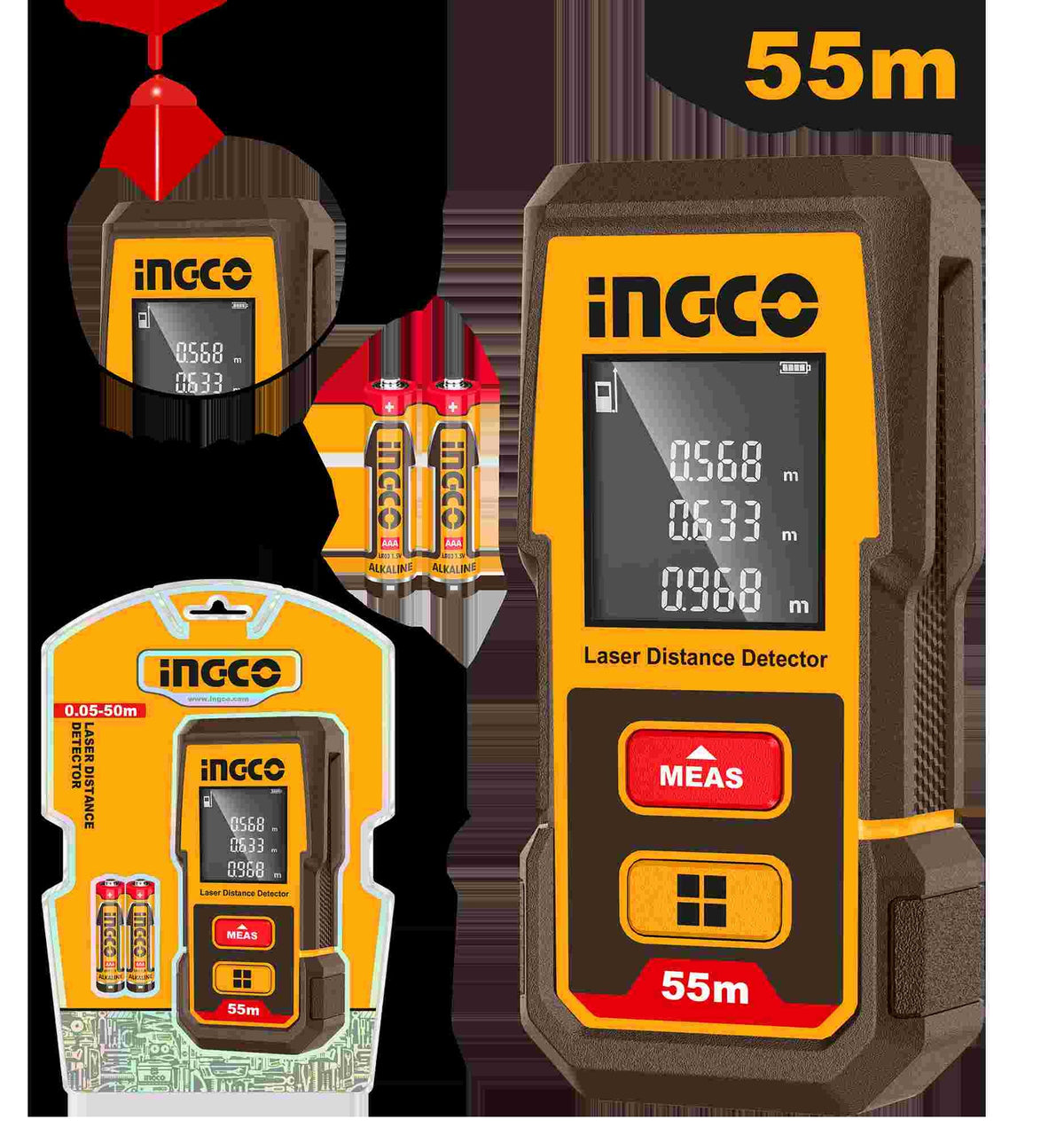 INGCO LASER DISTANCER RANGE 55M HLDD05086