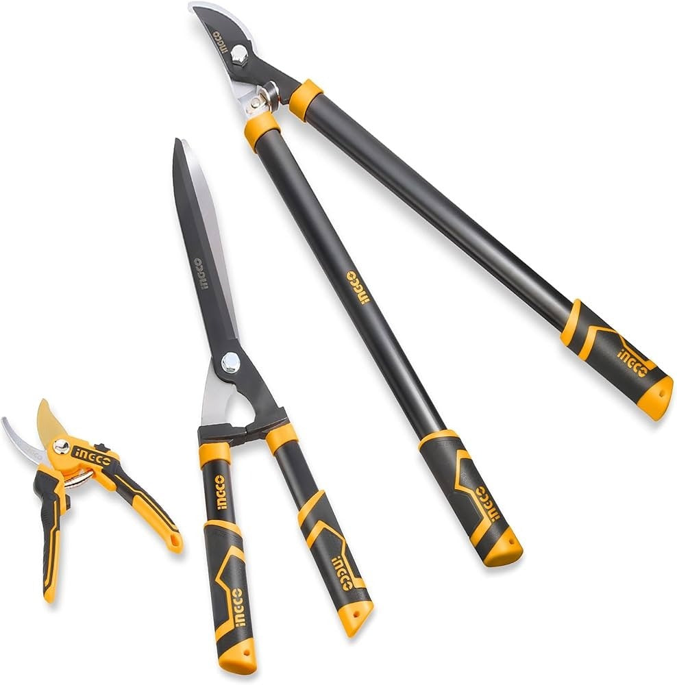 INGCO 3PCS PRUNING, HEDGE SHEARS & LOPPER SET HLT76033