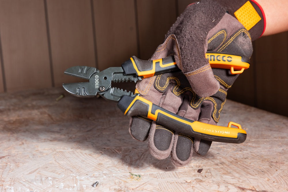 INGCO 6-IN-1 MULTI FUNCTION DIAGONAL CUTTING PLIER 8" 200MM HMFDCP28200 Secondary image