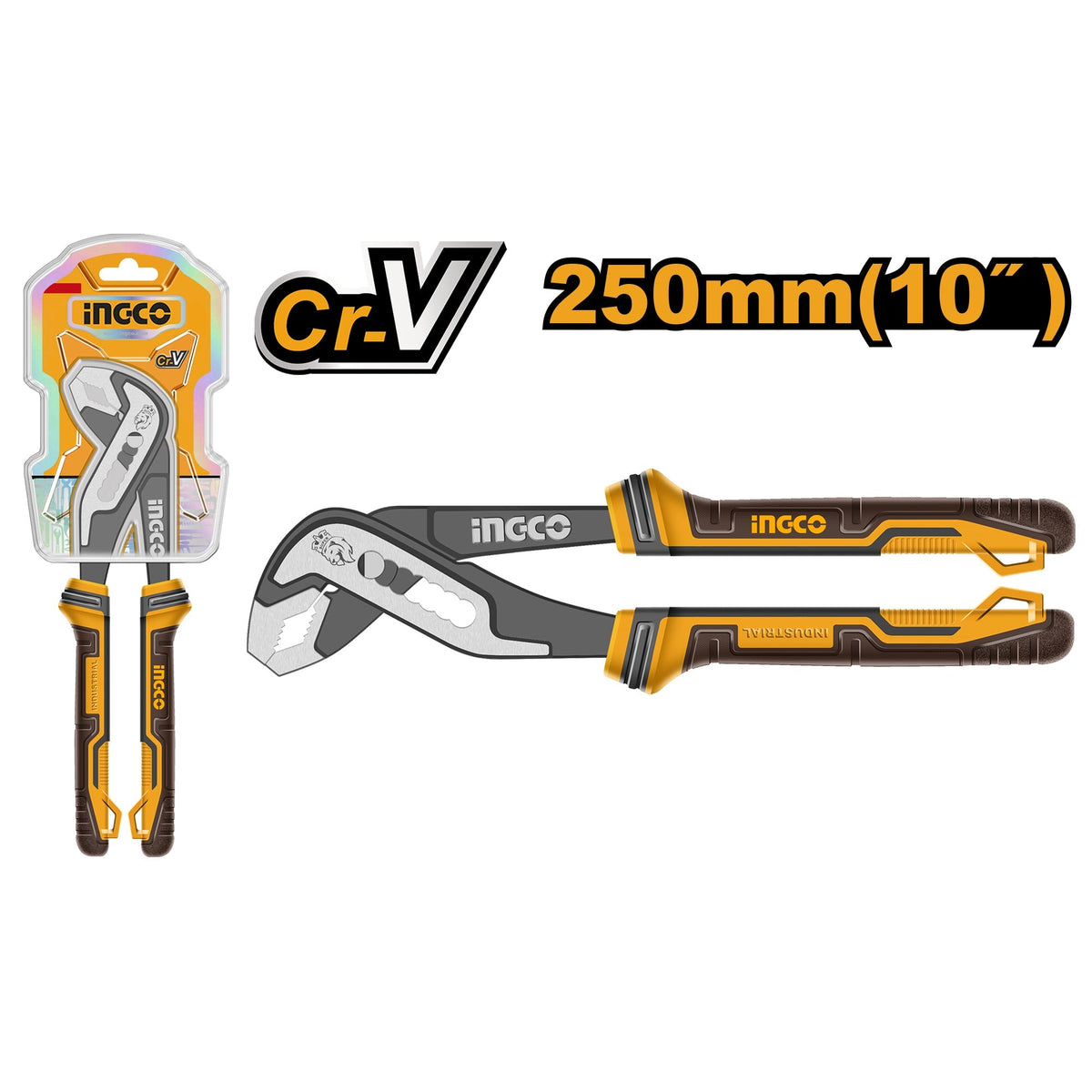 INGCO HD CR.V WATER PUMP PLIER BLACK POLISHED Main image