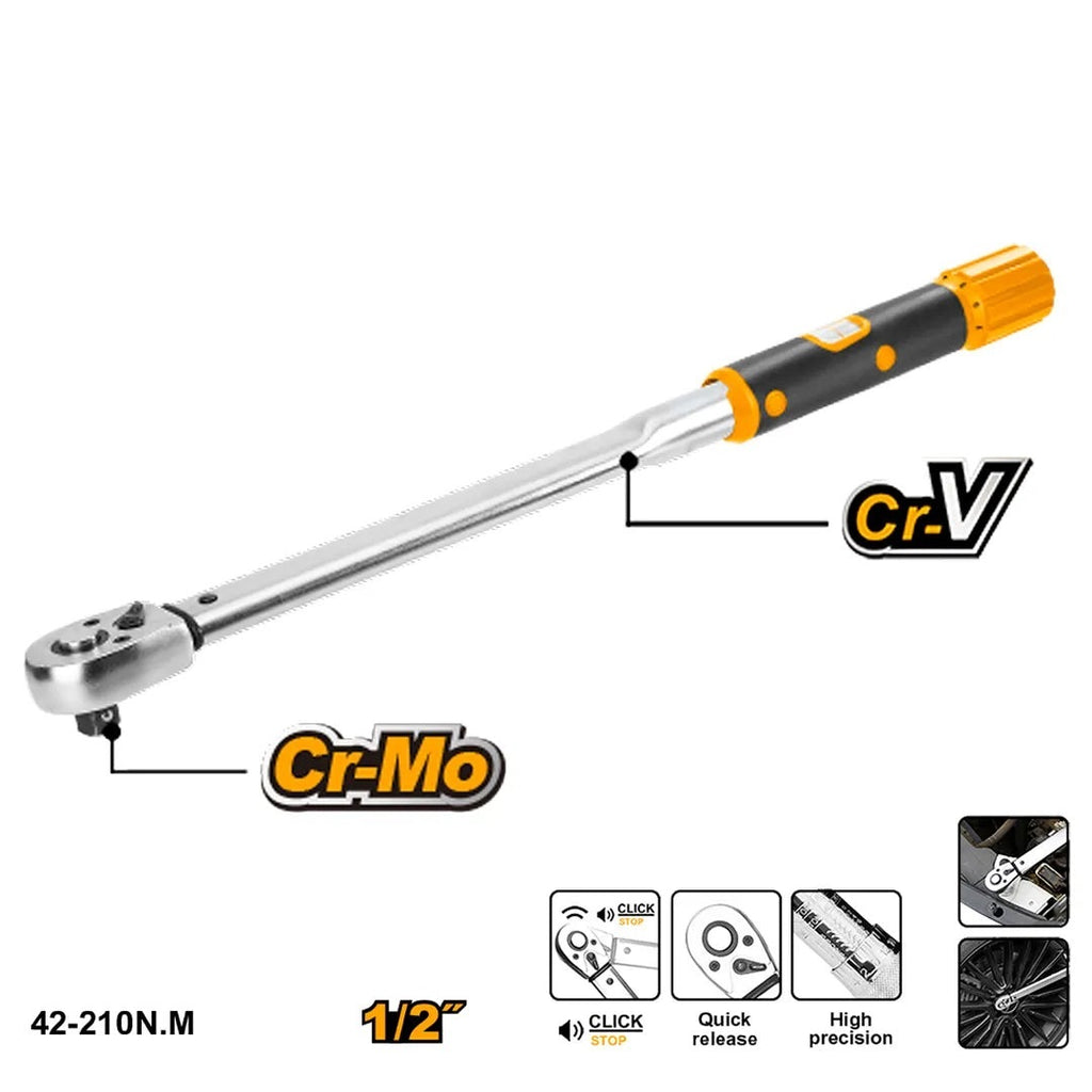 INGCO 1/2" DR. TORQUE WRENCH 40-200NM HPTW200N1