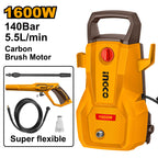 INGCO HIGH PRESSURE WASHER MAX.140BAR HPWR16008