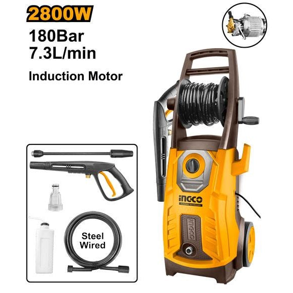 INGCO HIGH PRESSURE WASHER MAX.180BAR HPWR28008