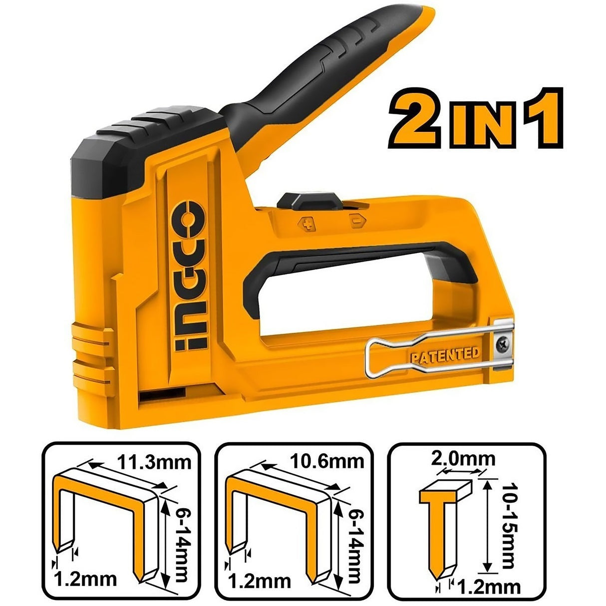 INGCO HEAVY DUTY 2 IN 1 STAPLE GUN HSG1406 Secondary image