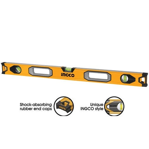INGCO HEAVY DUTY 3-VIALS ALUM SPIRIT LEVEL 120CM HSL08120