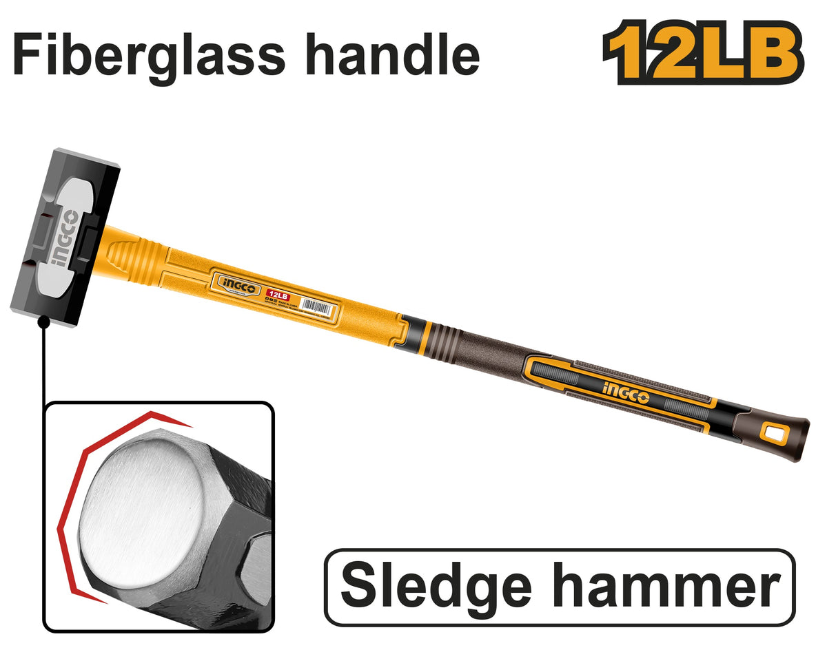 INGCO SLEDGE HAMMER STRONG FIBERGLASS HANDLE