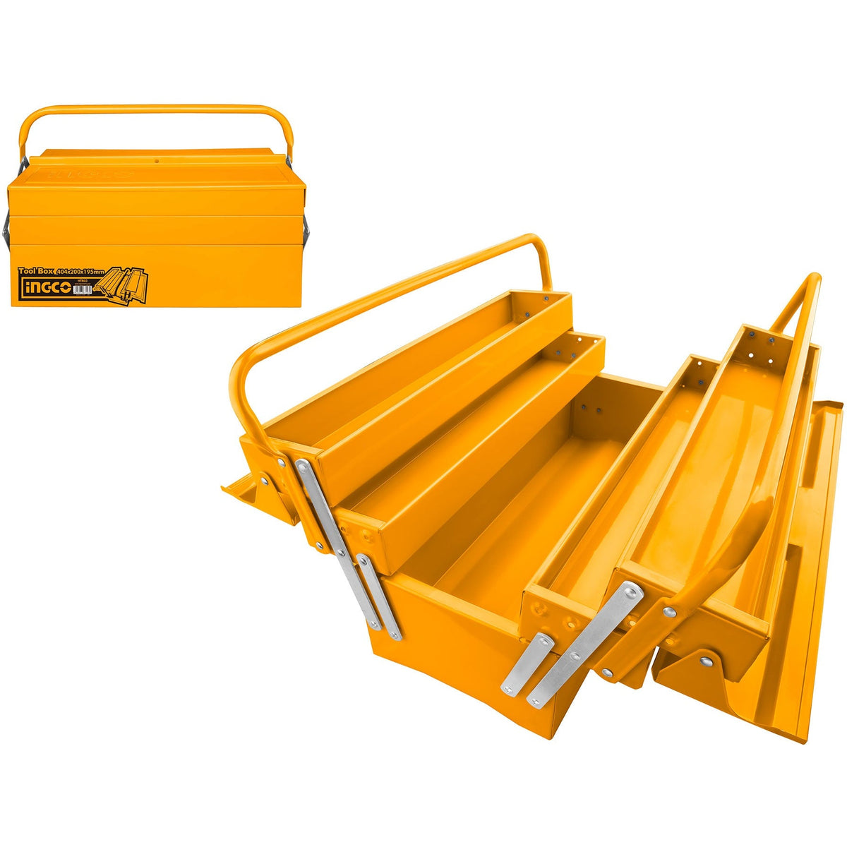 INGCO 3 LAYERS TOOL BOX 495X200X295MM HTB02
