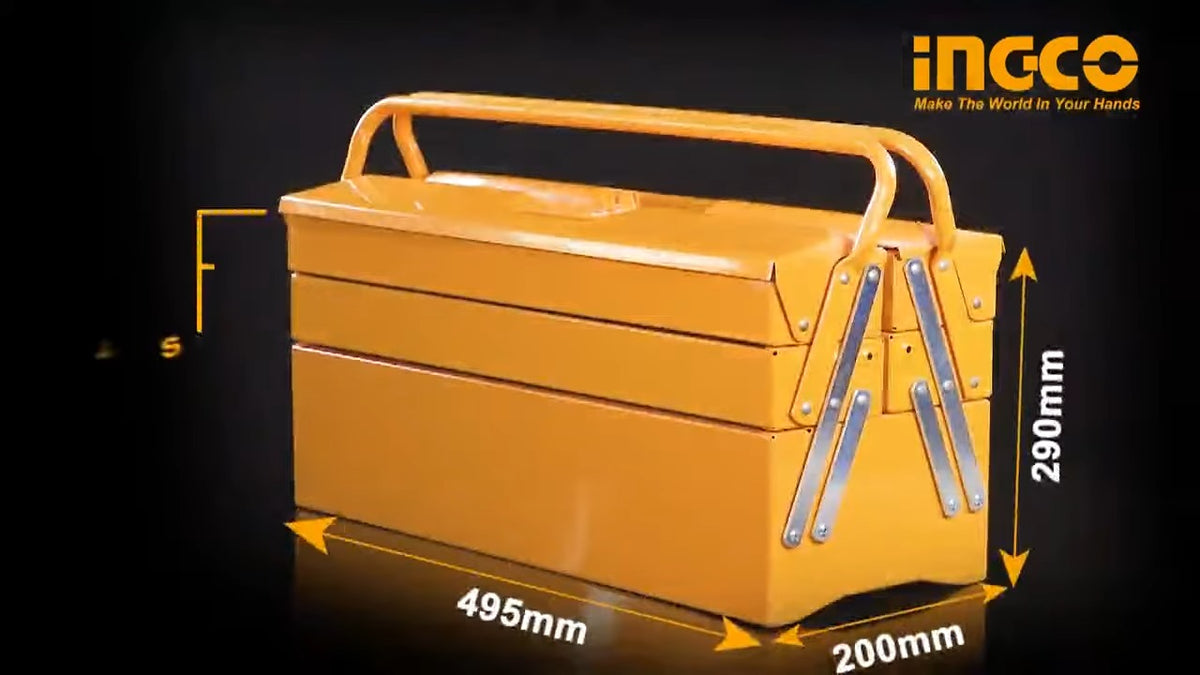 INGCO 3 LAYERS TOOL BOX 495X200X295MM HTB02