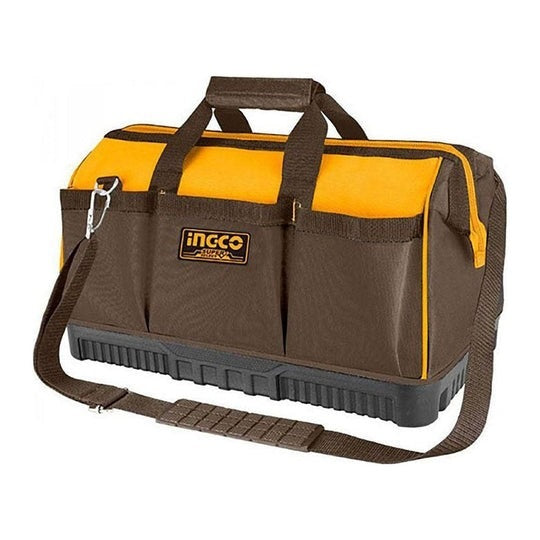 INGCO 16" H/DUTY IND.TOOL BAG,16 POCKETS, SHOULDER STRAP 412526CM HTBG08