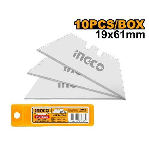 INGCO UTILITY KNIFE TRAPEZOID BLADE 10PP HUKB61001 Main image