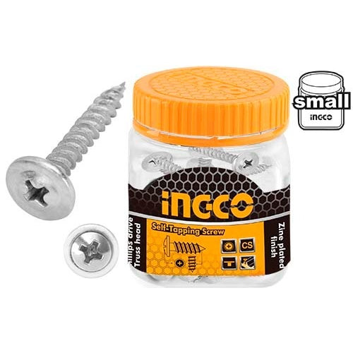 INGCO TRUSS HEAD S/TAPPING SCREW 1"X#8 (4.2X25MM) 150/BOTTLE HWPS4202521 Main image