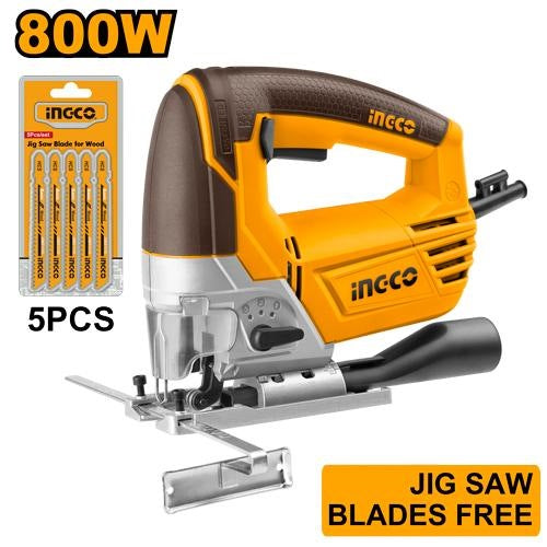INGCO HD VARIABLE SPEED JIGSAW 800W CUT WOOD TO 100MM JS80028