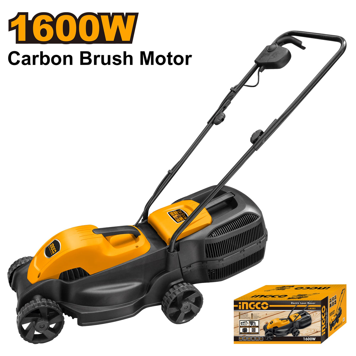 INGCO 38CM ELECTRIC LAWN MOWER 1600W LM385 Main image
