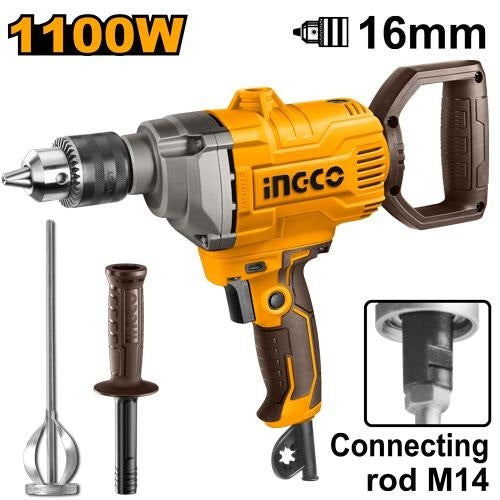 INGCO MIXING DRILL F/R 0~680RPM 1100W 16MM, MX11008 Main image