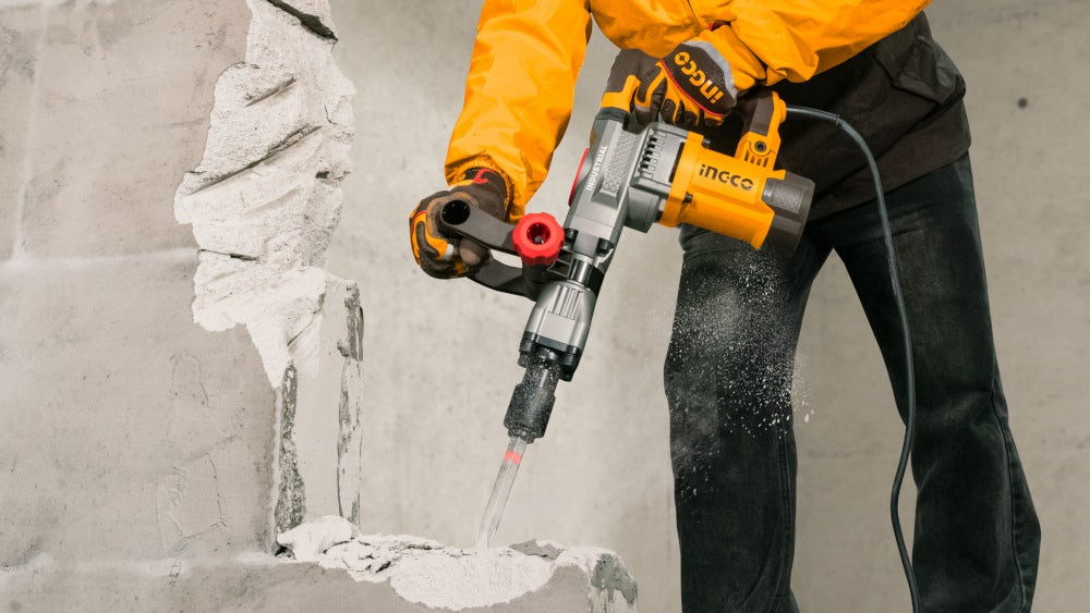INGCO DEMOLITION BREAKER ANTI-VIBRA HEX 17MM 20J 1400W PDB14008 Secondary image