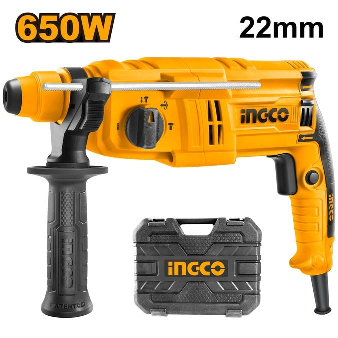 INGCO SDS+ 22MM 3 MODE 650W ELECTRIC ROTARY HAMMER RGH6528