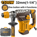 INGCO SDS+ 32MM 4 MODE 1500W 5.5J ROTARY HAMMER RH150068