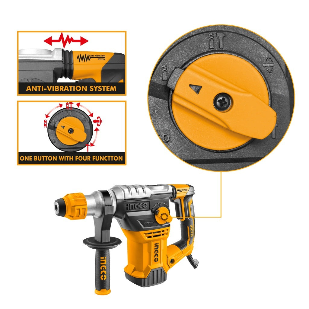 INGCO SDS+ 32MM 4 MODE 1500W 5.5J ROTARY HAMMER RH150068