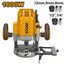 INGCO ELECTRIC ROUTER 1/2" COLLET, 1600W RT160028