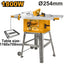 INGCO TABLE SAW WITH FOLDABLE WHEEL STAND 10" 254MM 1800W TS180028